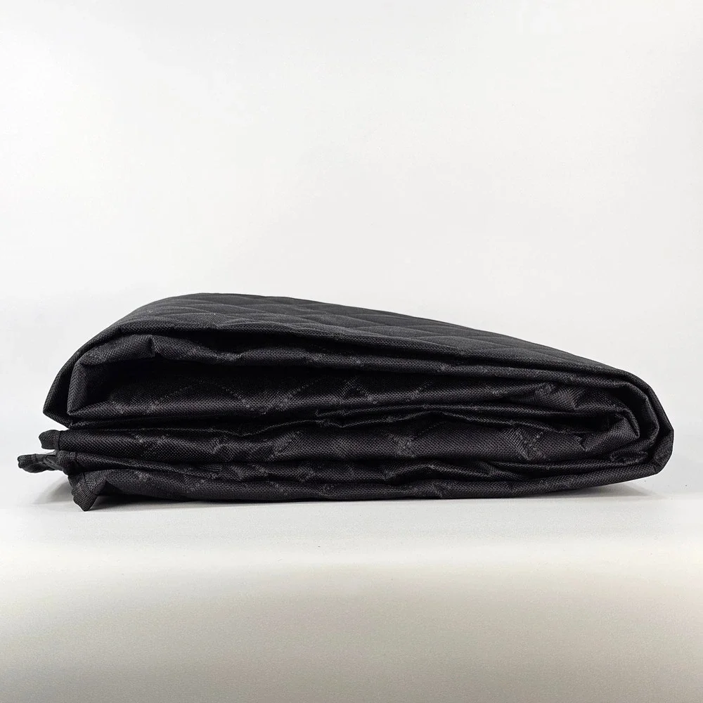 NEW Black Quilted Pet Backseat Cover Protector Durable Waterproof Non-Slip Strap